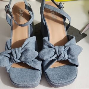 Pop Chambray Heels